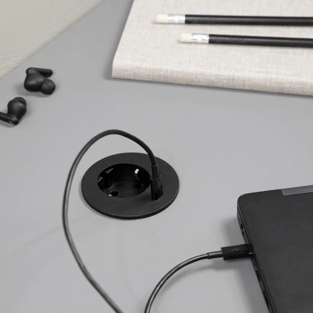 Steckdosen Für Den Schreibtisch | Zubehör^DPJ Workspace Einbausteckdose Powerdot Compact 62 - 1 El, 1 USB-C