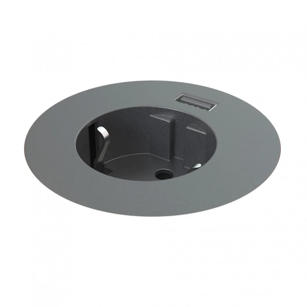 Steckdosen Für Den Schreibtisch | Zubehör^DPJ Workspace Einbausteckdose Powerdot Compact 61 - Steckdose, USB-A