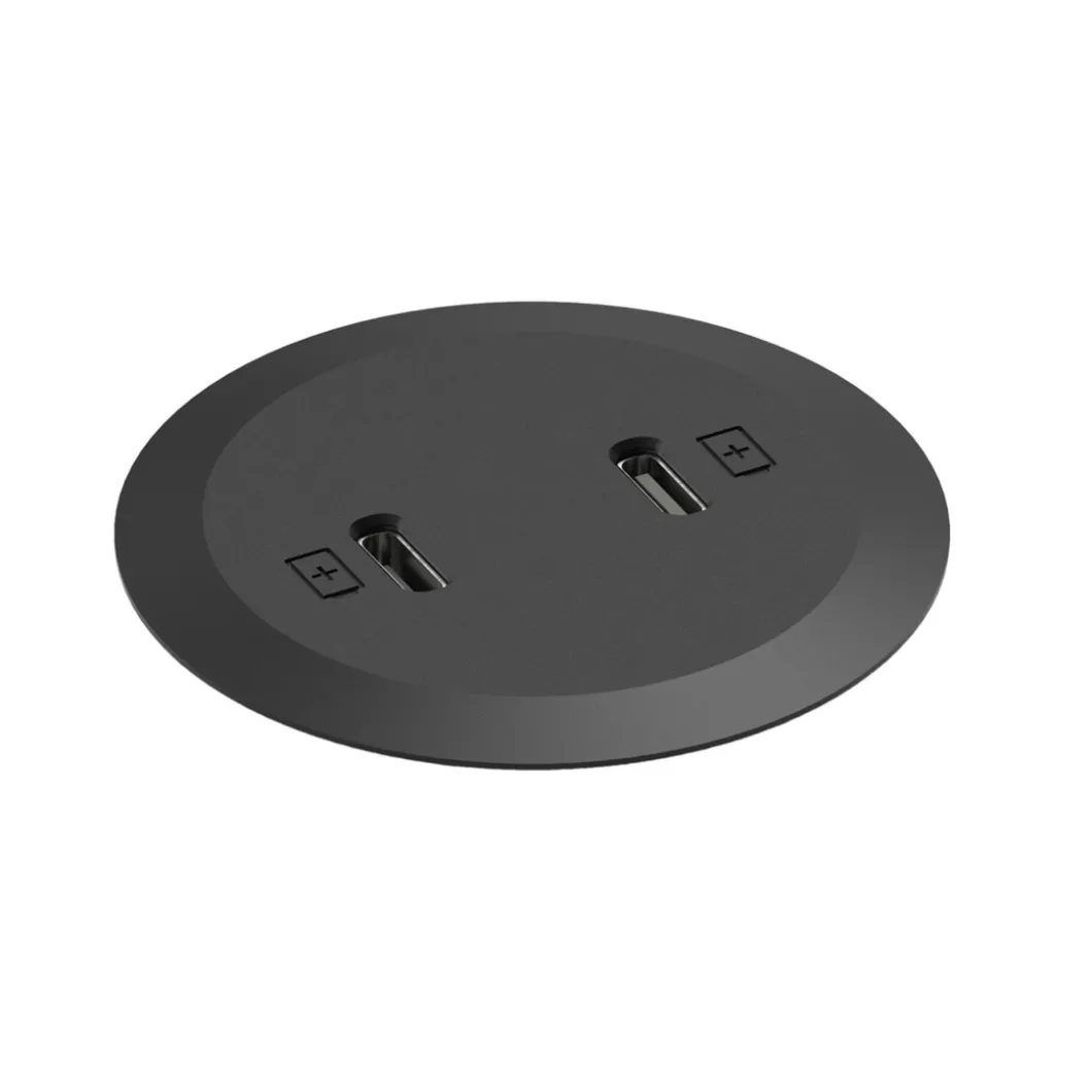 Steckdosen Für Den Schreibtisch | Zubehör^DPJ Workspace Einbausteckdose Powerdot Mini 52 - 2 USB-C