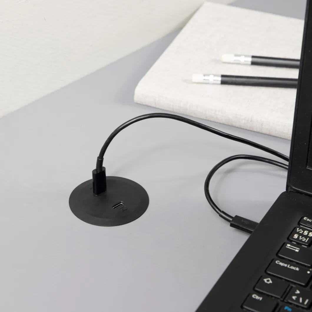 Steckdosen Für Den Schreibtisch | Zubehör^DPJ Workspace Einbausteckdose Powerdot Mini 52 - 2 USB-C
