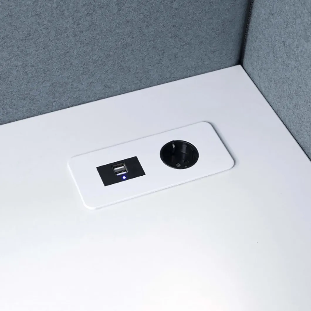Steckdosen Für Den Schreibtisch | Kabelaufbewahrung^DPJ Workspace Einbausteckdose Slim 2