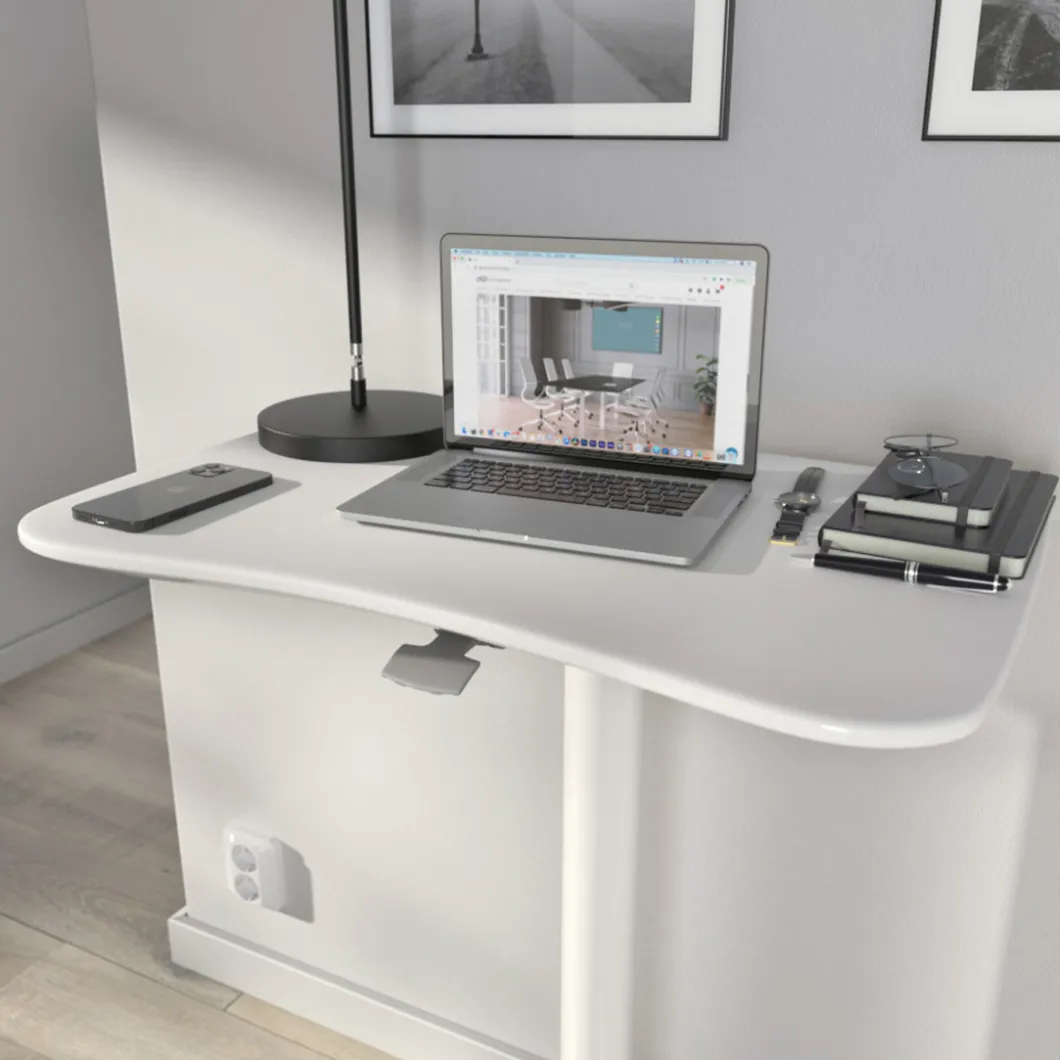 Höhenverstellbarer Schreibtisch | Schreibtisch^DPJ Workspace Kleiner höhenverstellbarer Schreibtisch - Mit Gasfeder