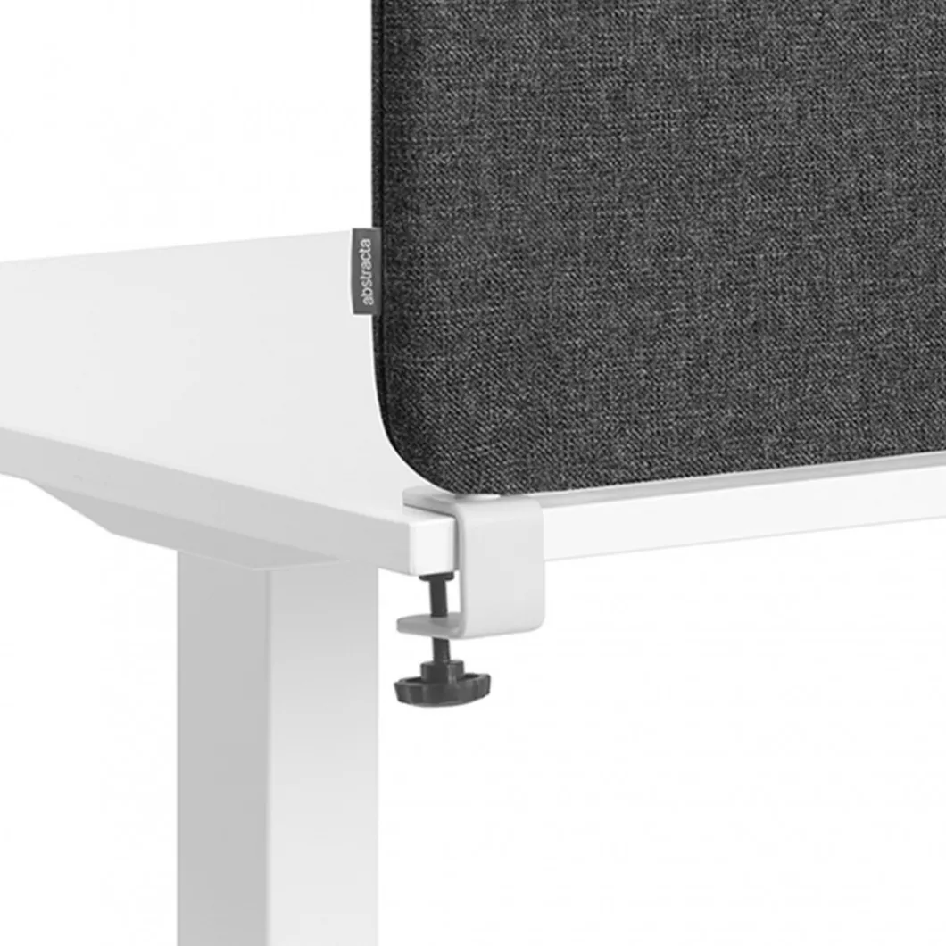 Zubehör^DPJ Workspace Klemmbeschläge für Tischtrennwand Softline - Über dem Tisch