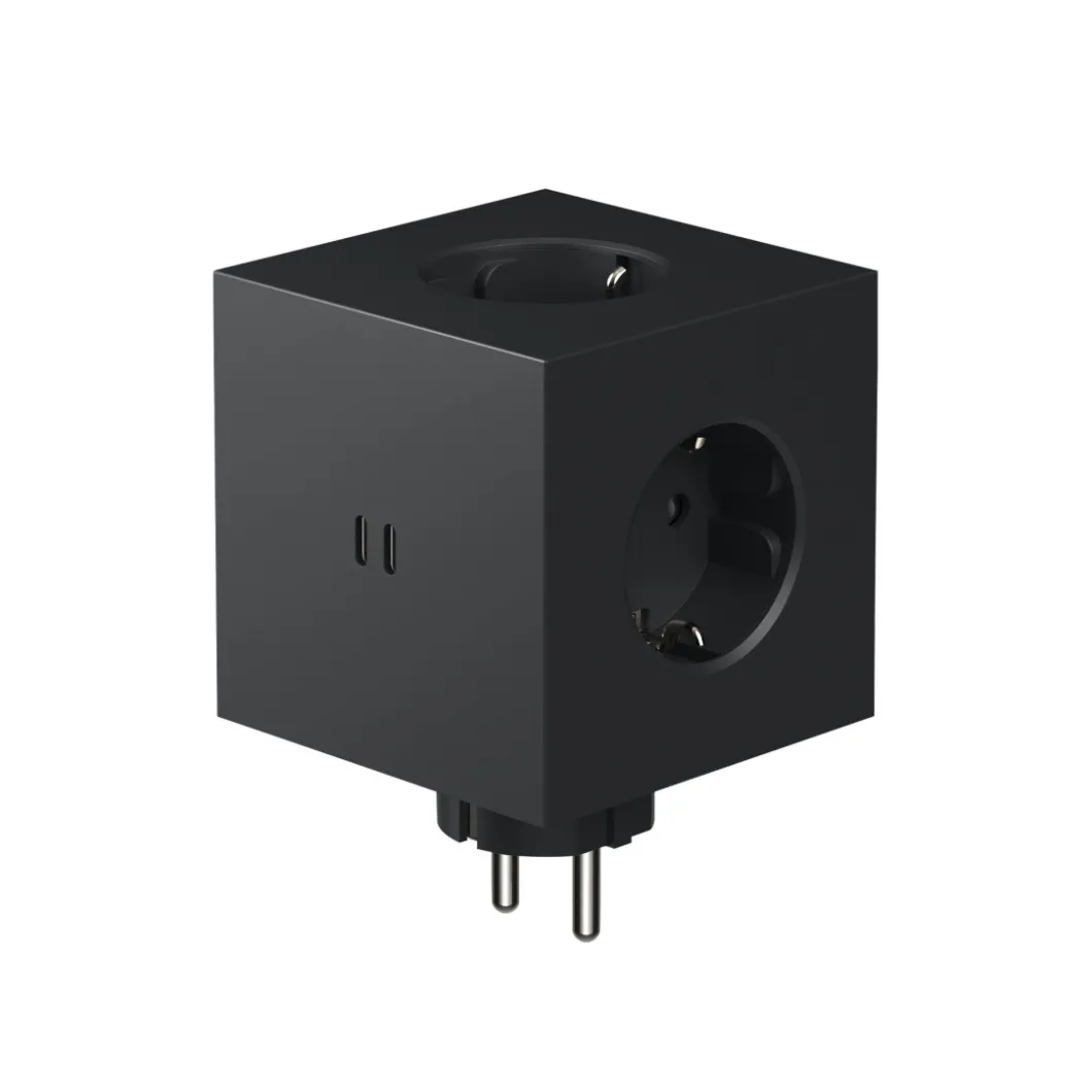Steckdosen Für Den Schreibtisch^DPJ Workspace Mehrfachsteckdose Square 2 – 3 Steckdosen, 2 USB-C