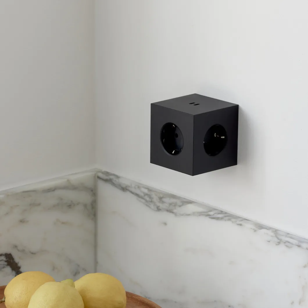 Steckdosen Für Den Schreibtisch^DPJ Workspace Mehrfachsteckdose Square 2 – 3 Steckdosen, 2 USB-C