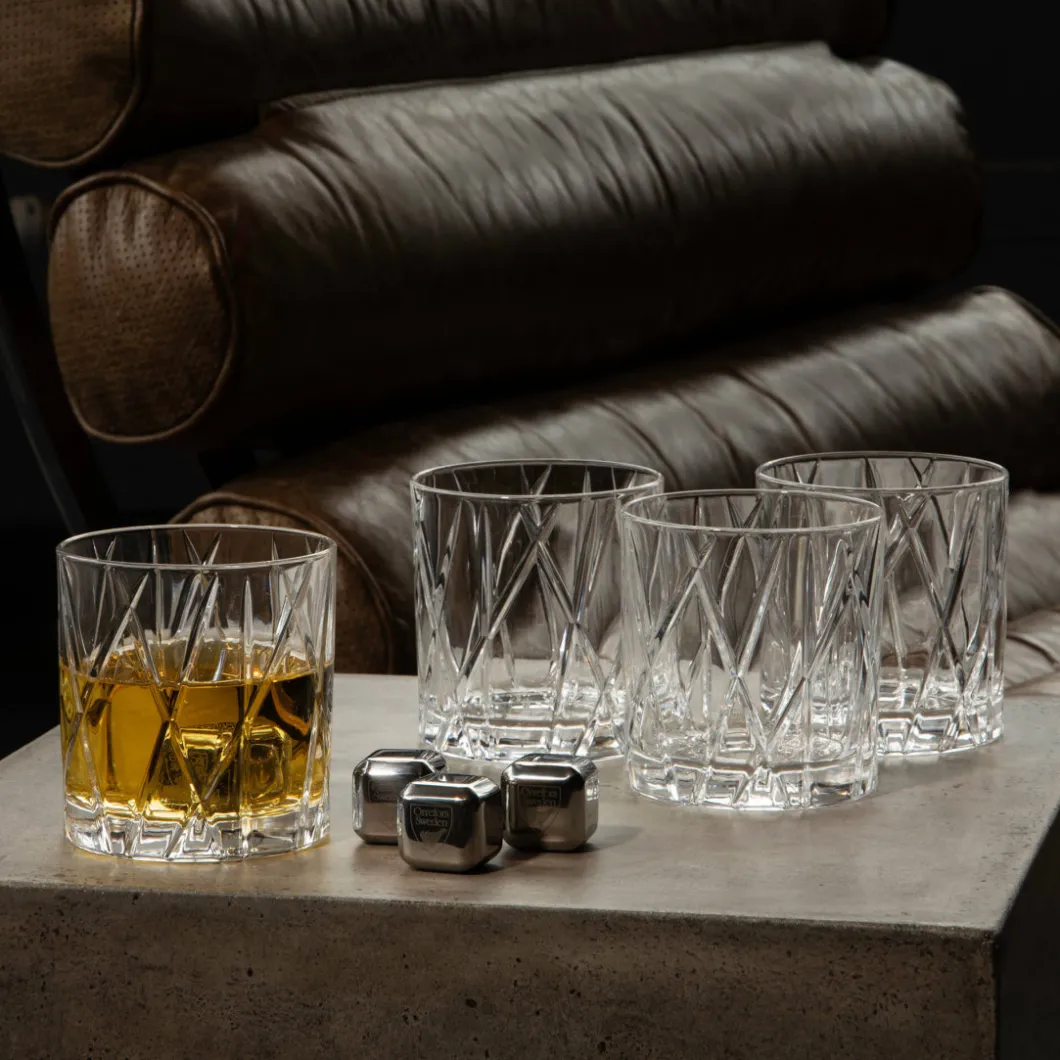 Geschirr^DPJ Workspace Orrefors Whiskeyglas City Of - 25 cl, 4er-Pack