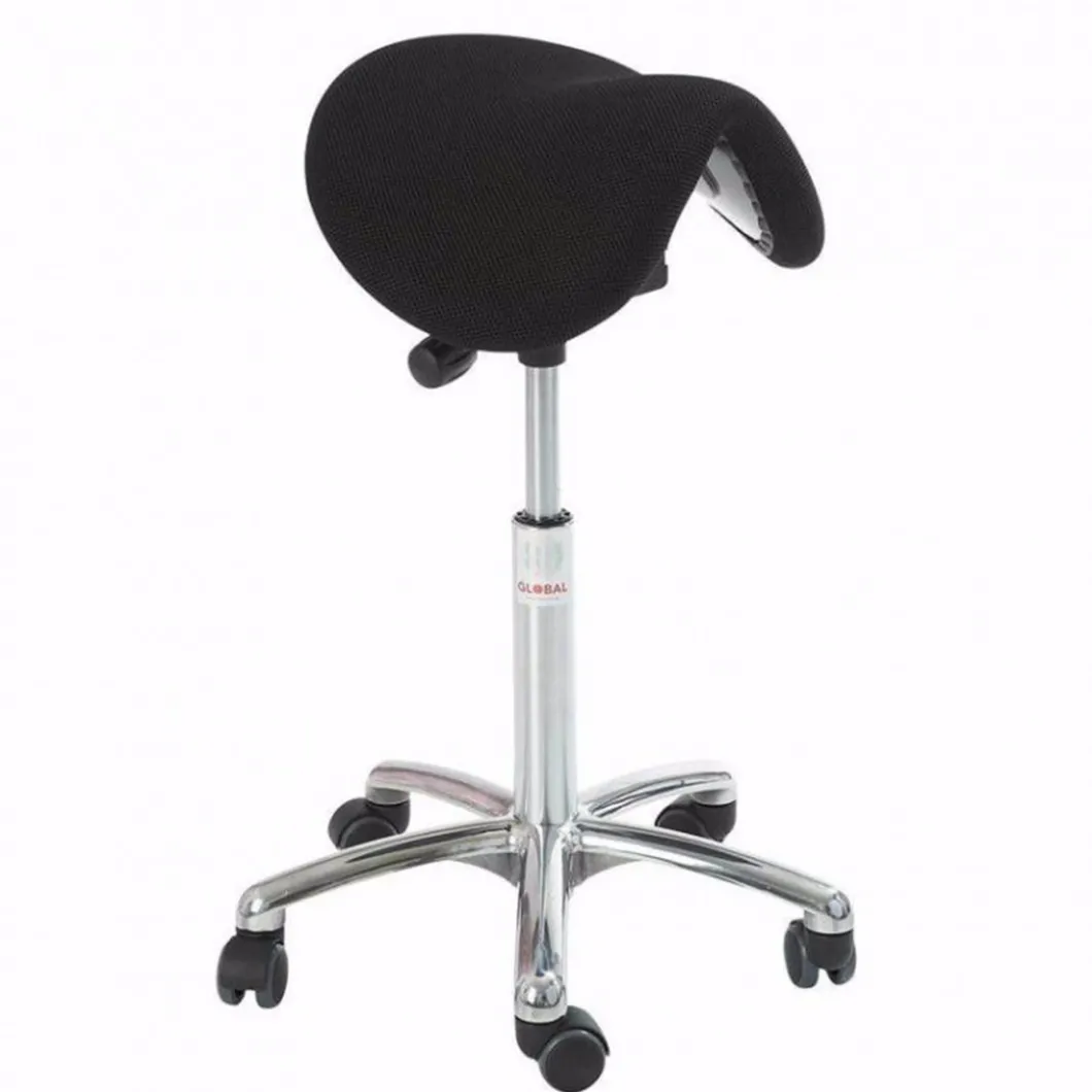 Aktive Sitz- & Stehmöbel^DPJ Workspace Sattelstuhl Dalton Alu50 - Ohne Rückenlehne, Stoff