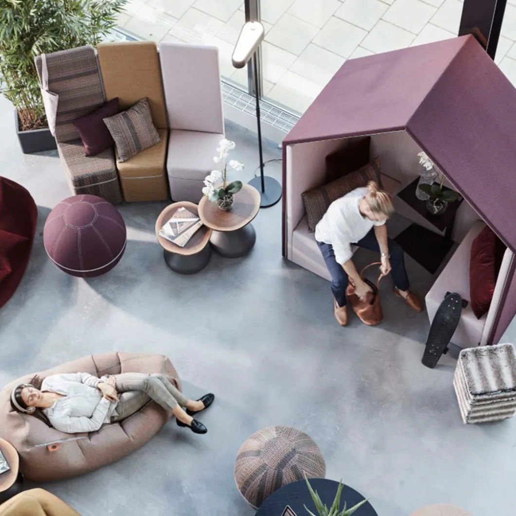 Raumsysteme^DPJ Workspace Schallabsorbierender Raum Half a Hut - Mit Kabelkanal