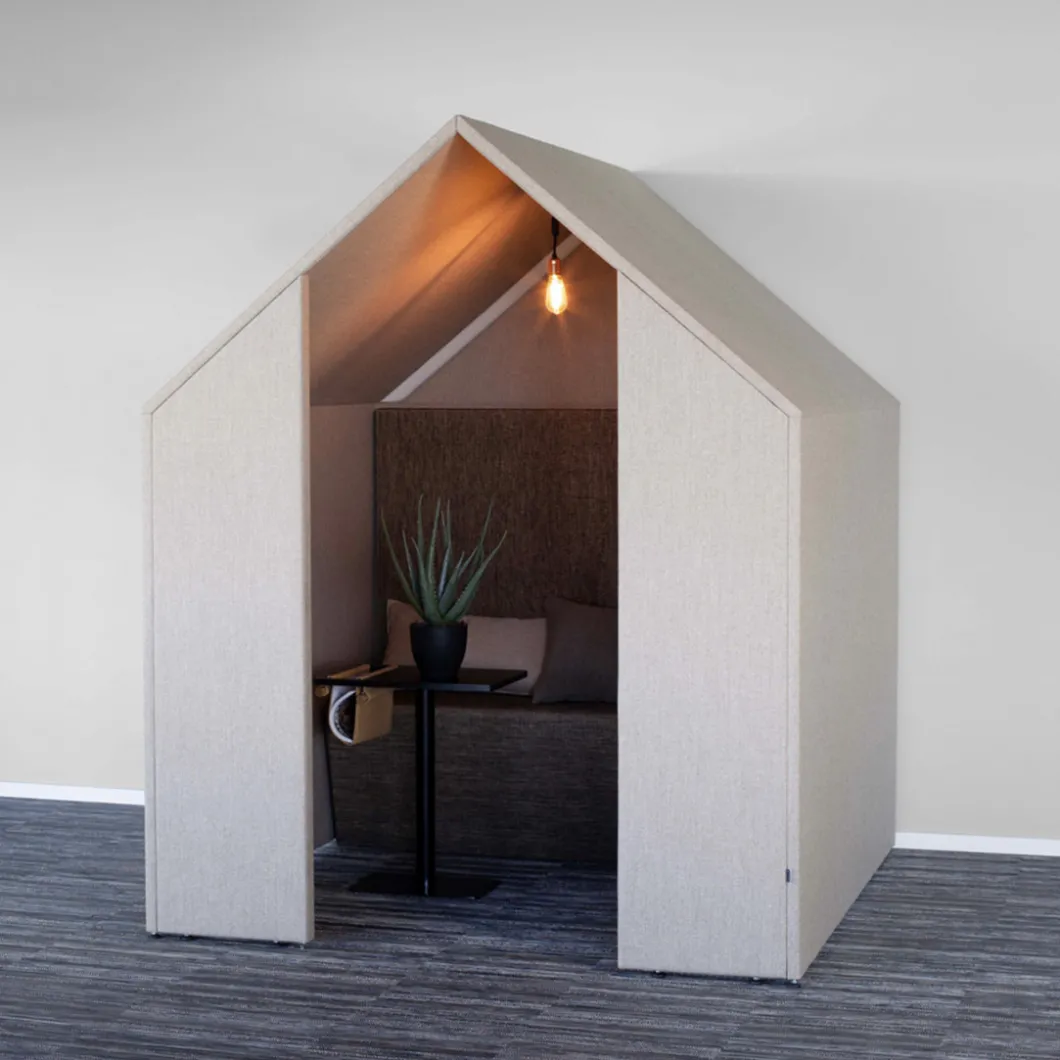 Raumsysteme^DPJ Workspace Schallabsorbierender Raum The Hut - Mit Vorderwand