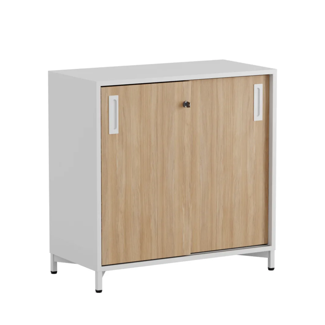 Büroschränke^DPJ Workspace Schiebetürenschrank - 80x80 cm