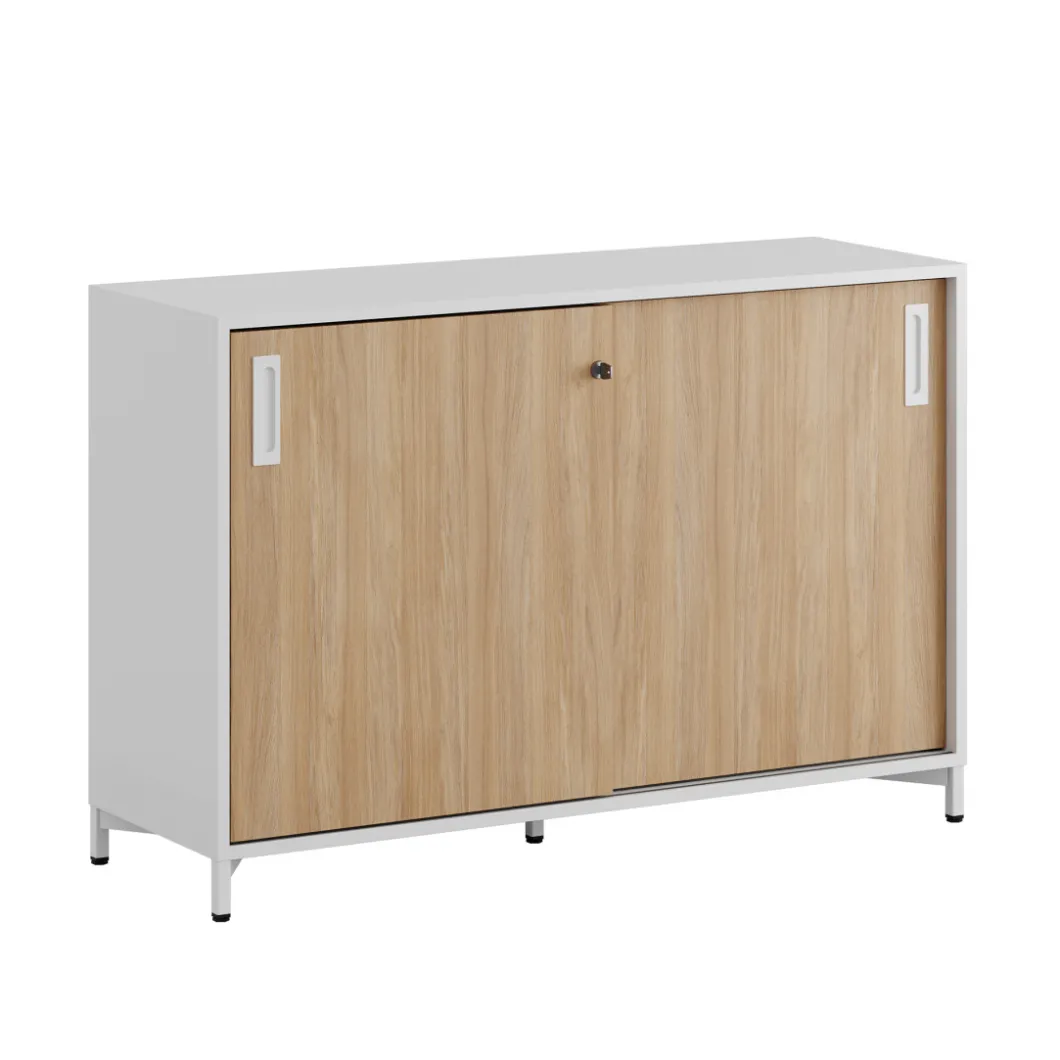 Büroschränke^DPJ Workspace Schiebetürenschrank - 120x80 cm