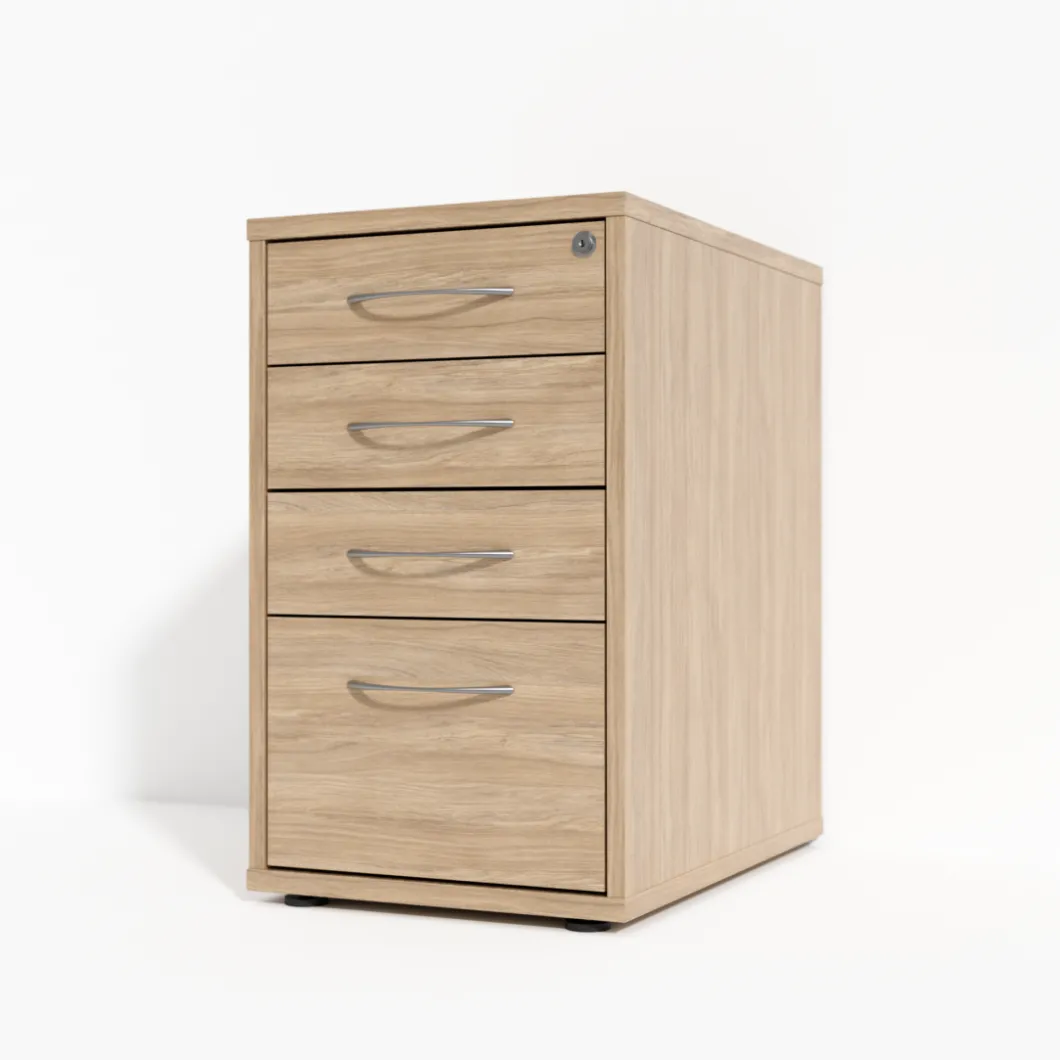 Rollcontainer^DPJ Workspace Standcontainer Modea - 3 Schubladen, 1 Hängeregister, 60 cm tief