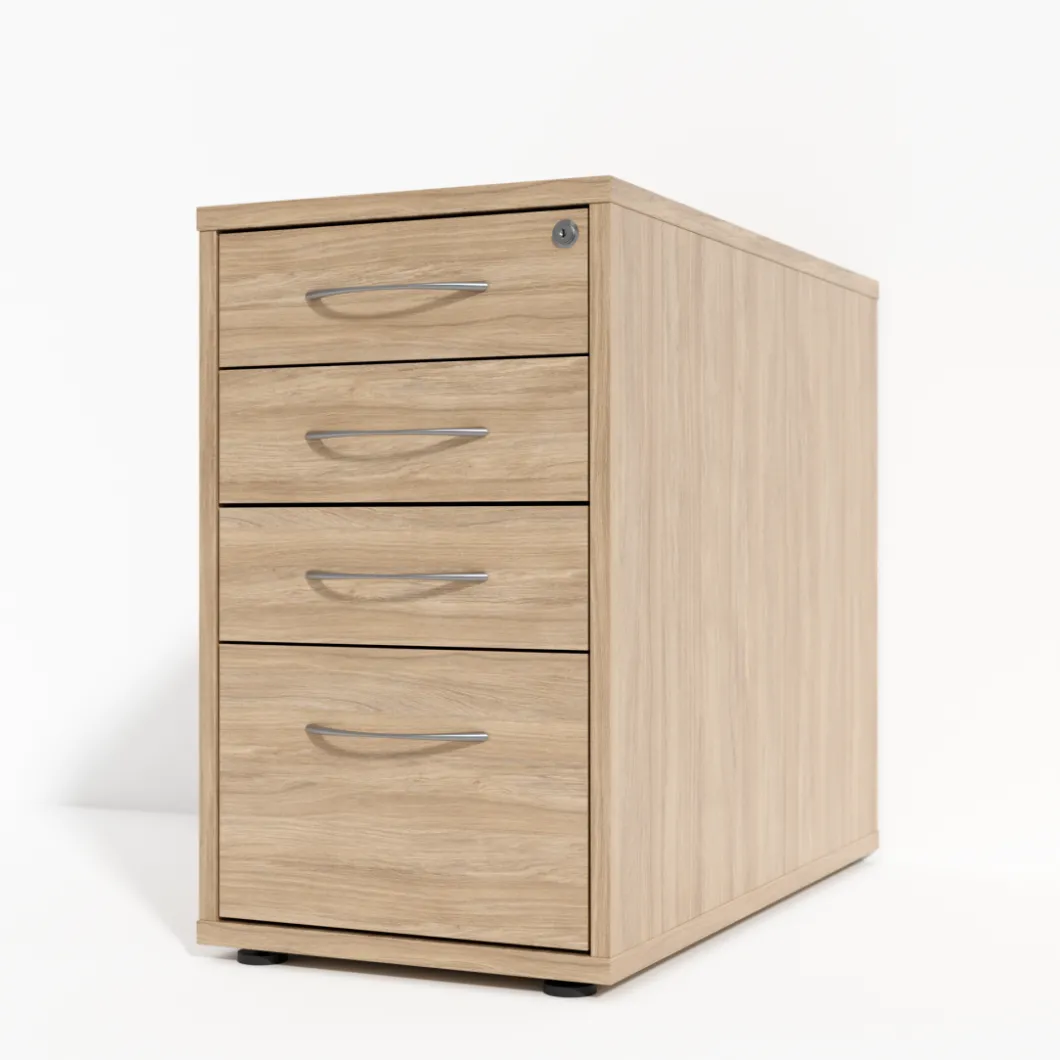 Rollcontainer^DPJ Workspace Standcontainer Modea - 3 Schubladen, 1 Hängeregister, 80 cm tief