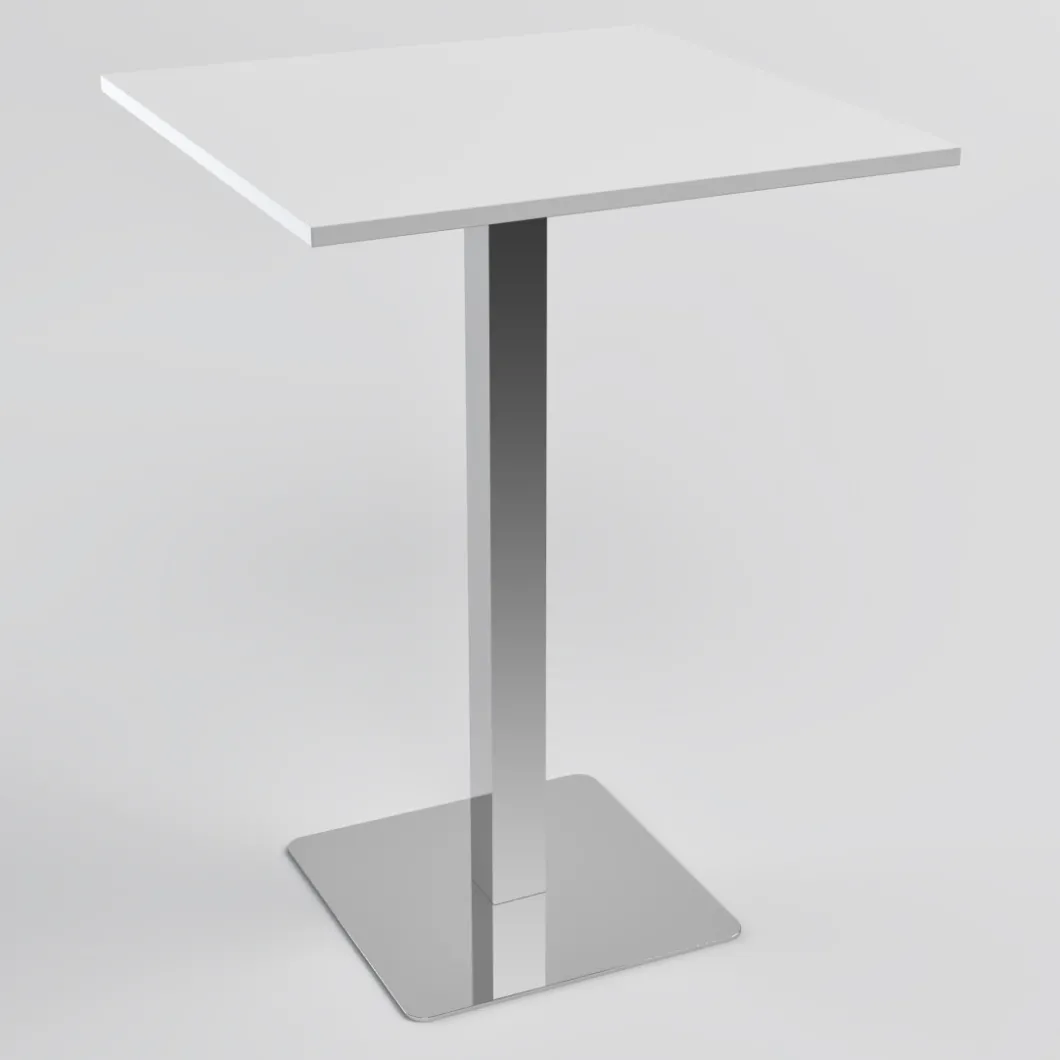 Stehtisch & Projekttisch^DPJ Workspace Stehtisch Kvadrat - Polierter Stahl