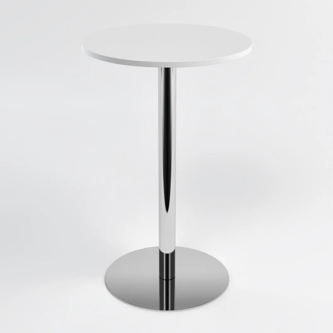 Stehtisch & Projekttisch^DPJ Workspace Stehtisch Runt - polierter Stahl