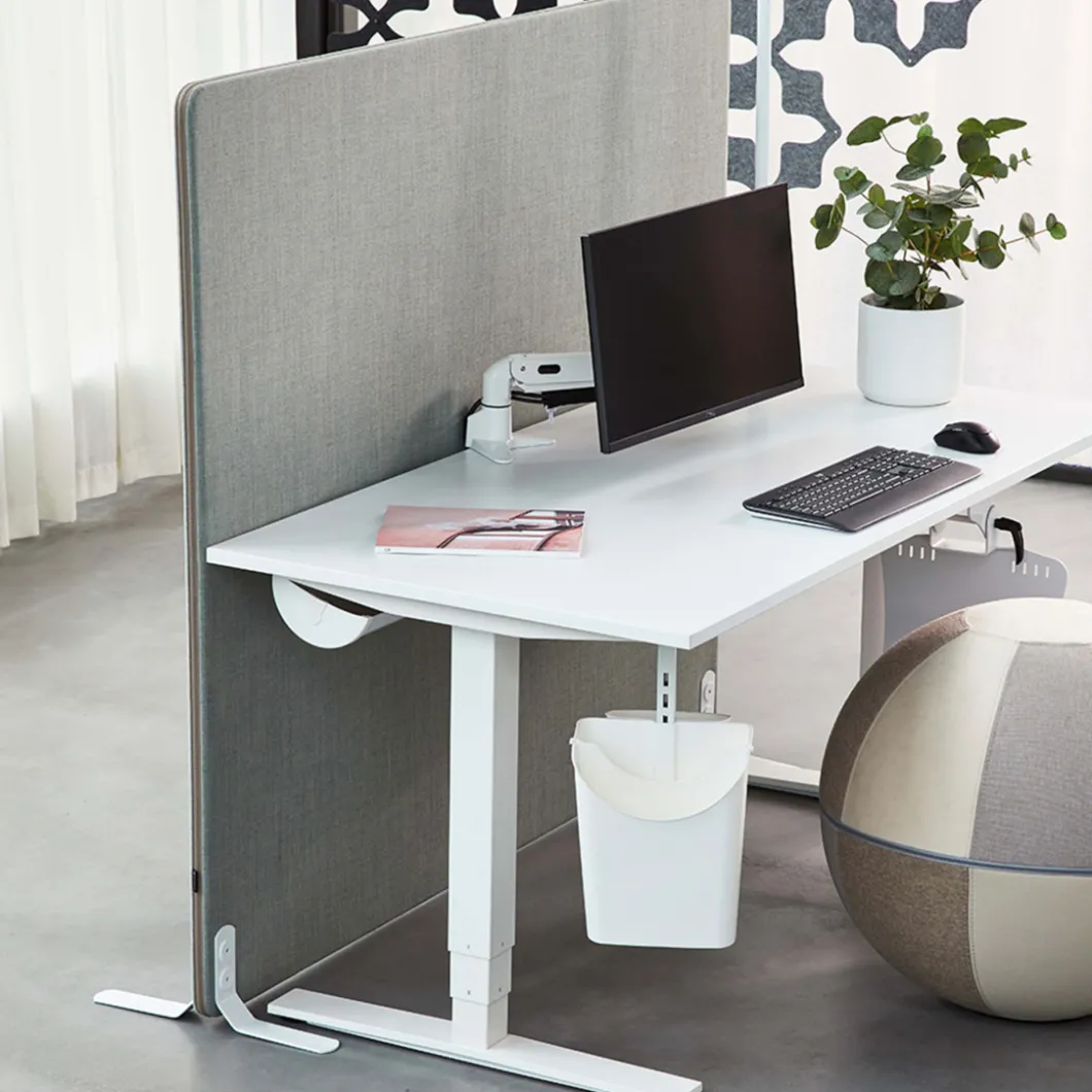 Stellwand^DPJ Workspace Stellwand ScreenIT A30 - Mit Ziernaht, Runde Ecken