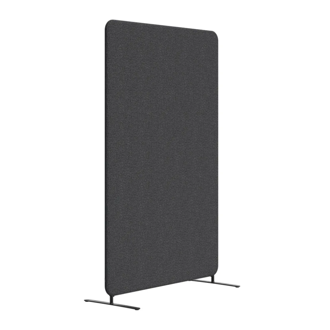 Stellwand^DPJ Workspace Stellwand Softline 50 - Komplettpaket mit schwarzen Standfüßen