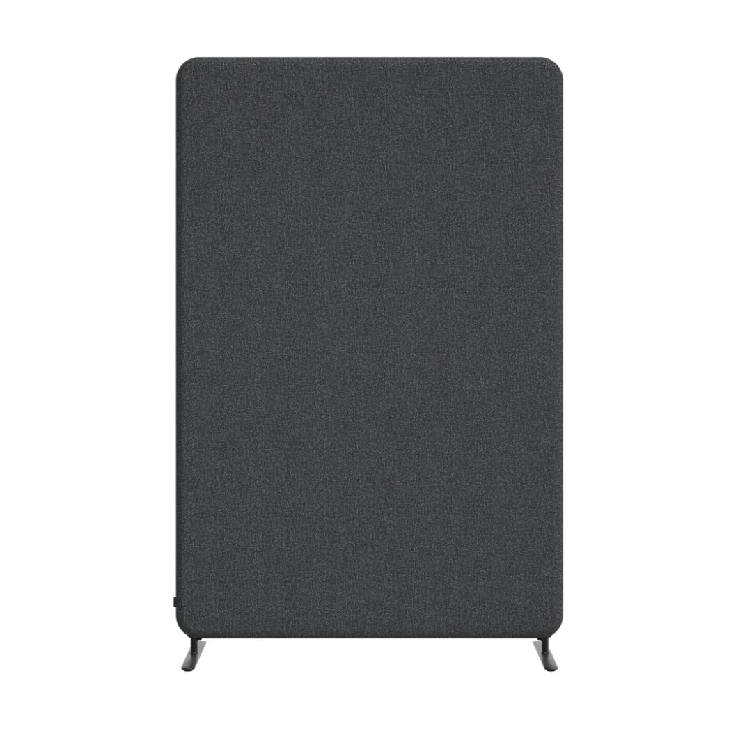Stellwand^DPJ Workspace Stellwand Softline 50 - Komplettpaket mit schwarzen Standfüßen
