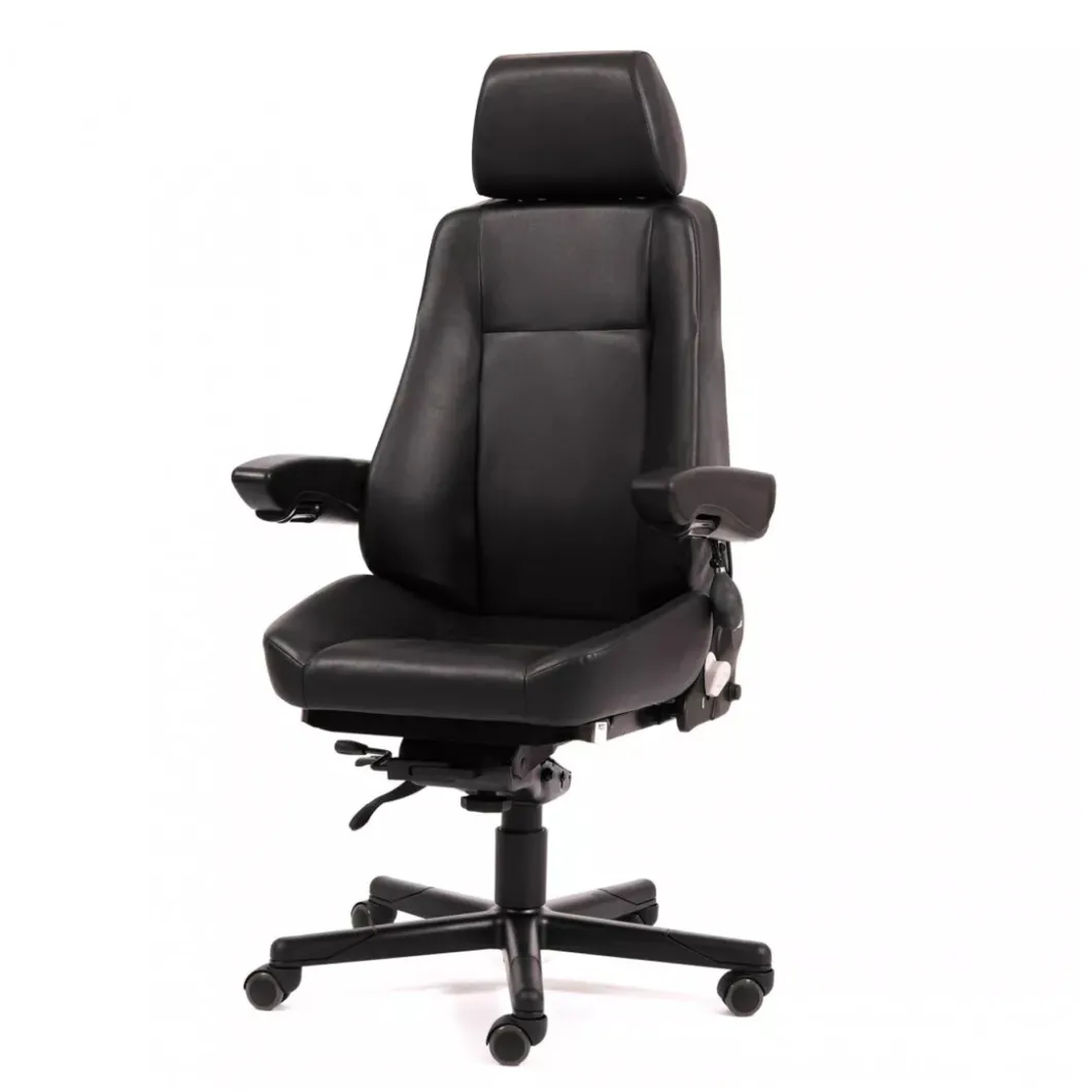 Bürostühle^DPJ Workspace 24-Stunden-Stuhl PILOT Standard - Leder