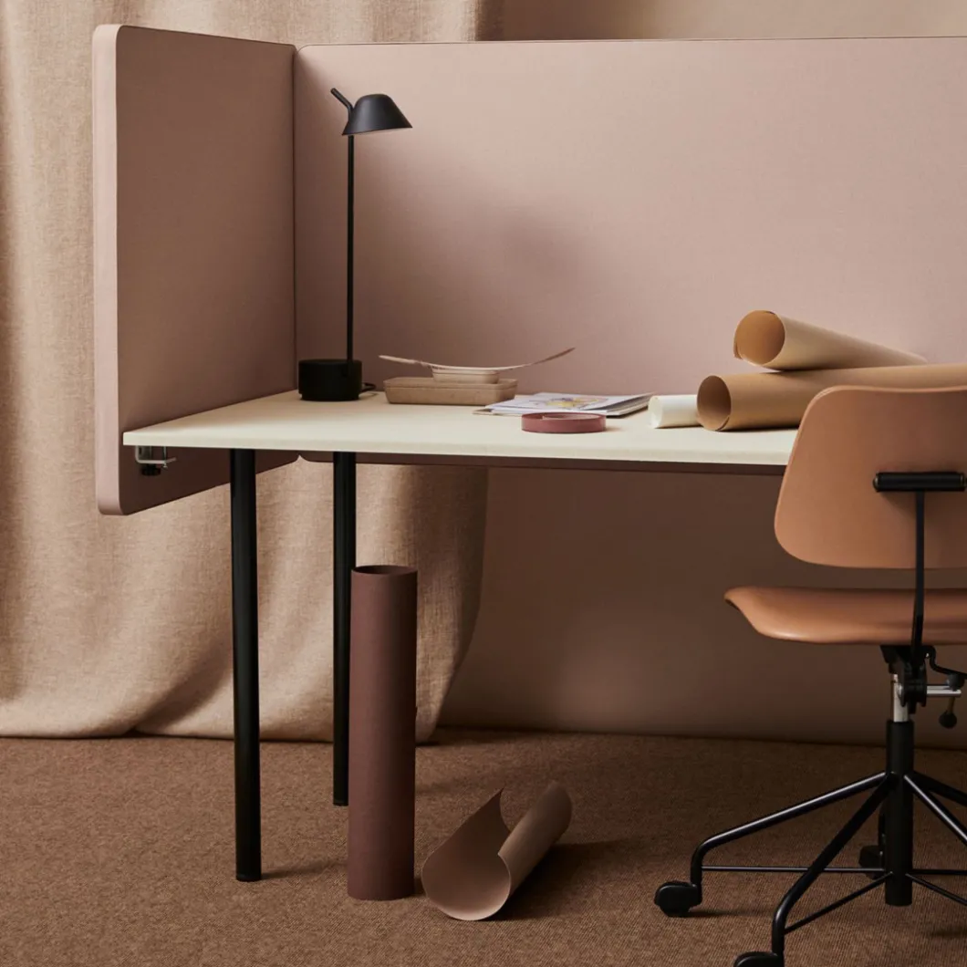 Tischtrennwand^DPJ Workspace Tischtrennwand Dezibel - Mit runden Ecken