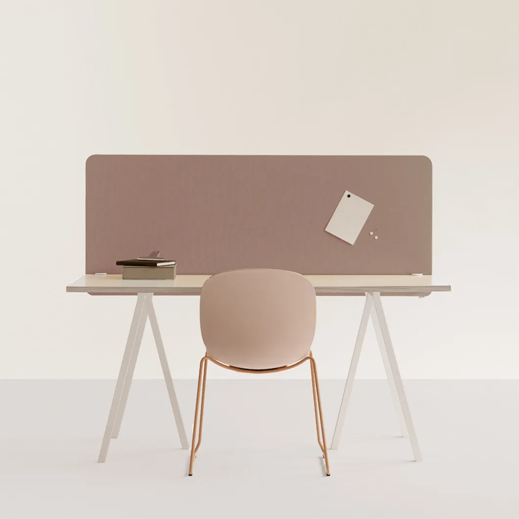 Tischtrennwand^DPJ Workspace Tischtrennwand Optima 30 - Mit runden Ecken