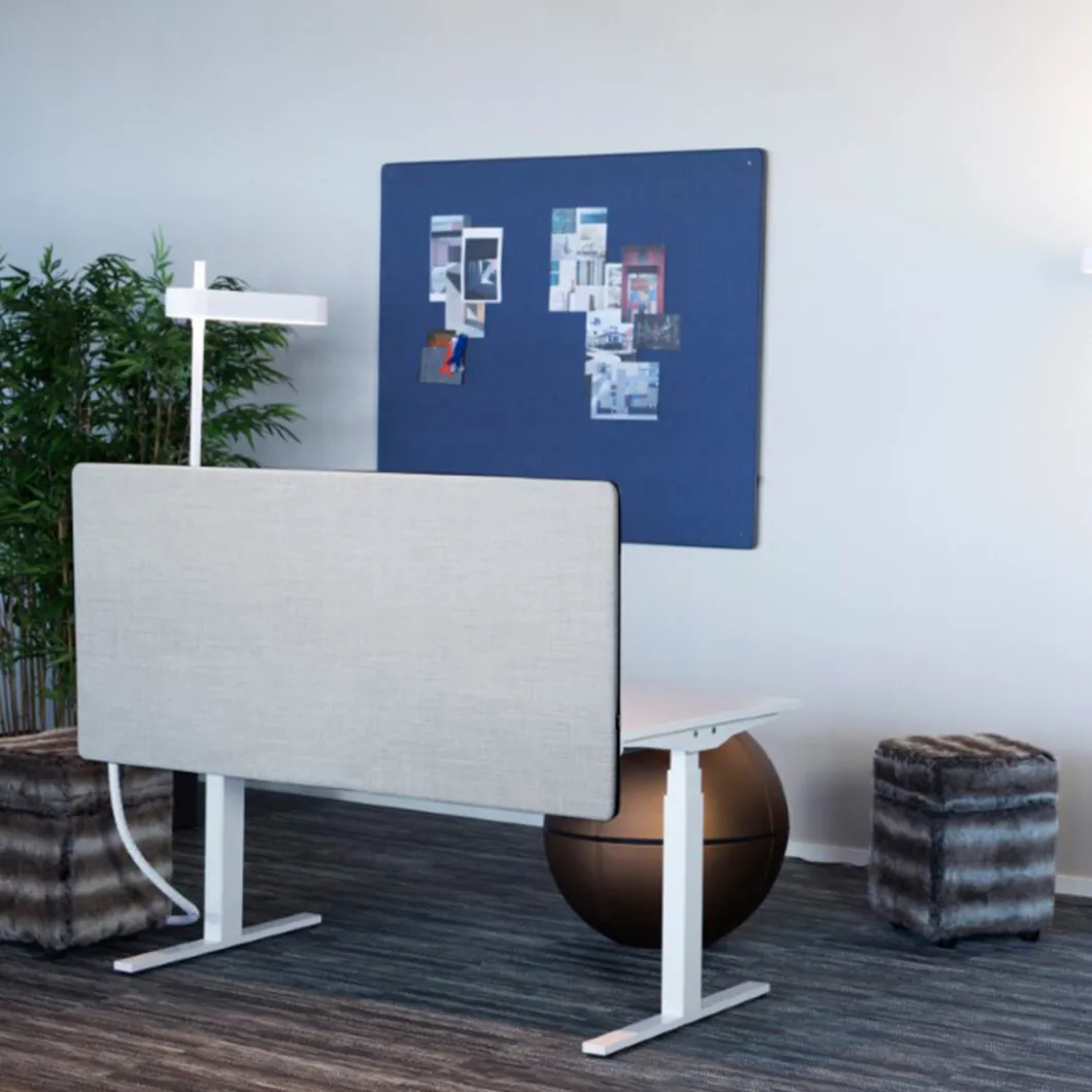 Tischtrennwand^DPJ Workspace Tischtrennwand ScreenIT A30 - Mit Ziernaht, 80 cm hoch
