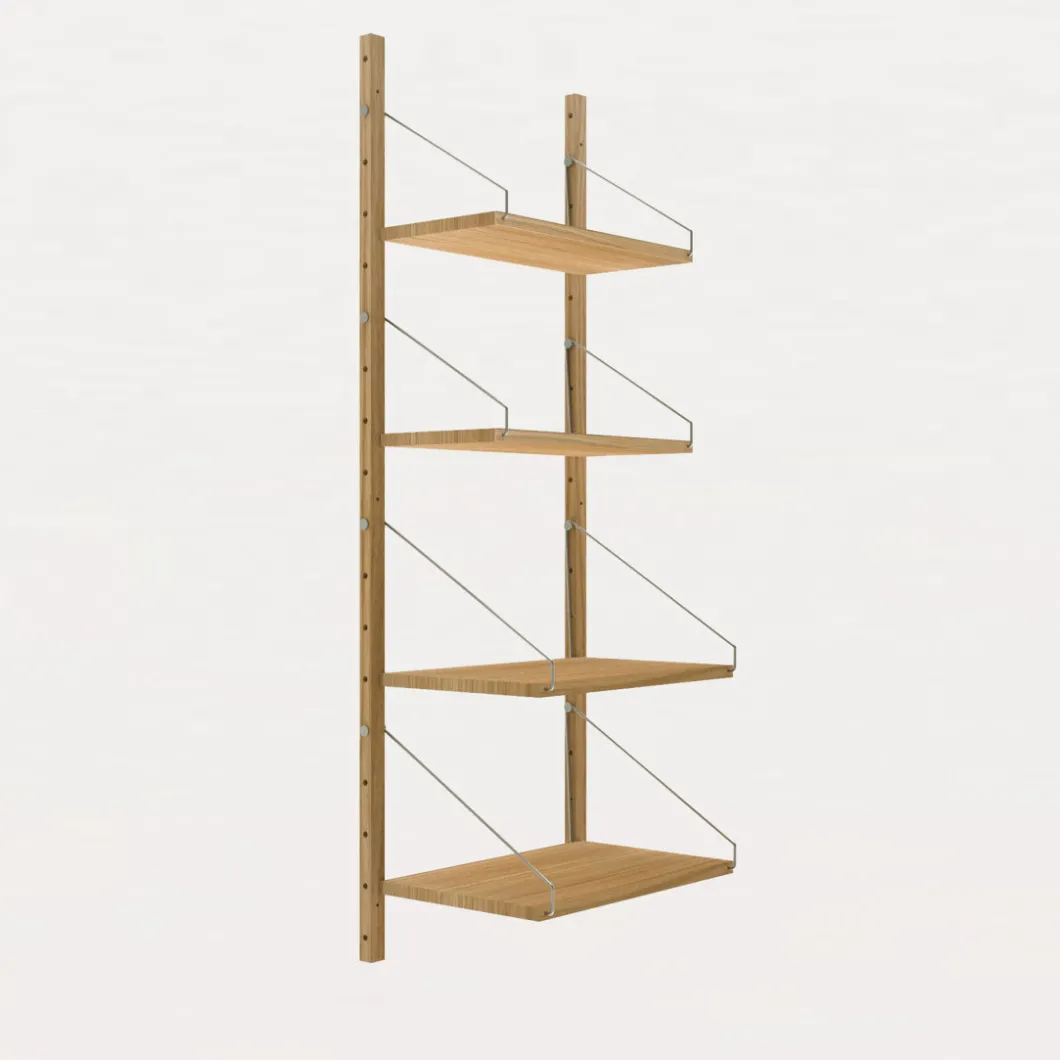 Regale & Regalsysteme^DPJ Workspace Wandregal Shelf Library Single Section - In Eiche