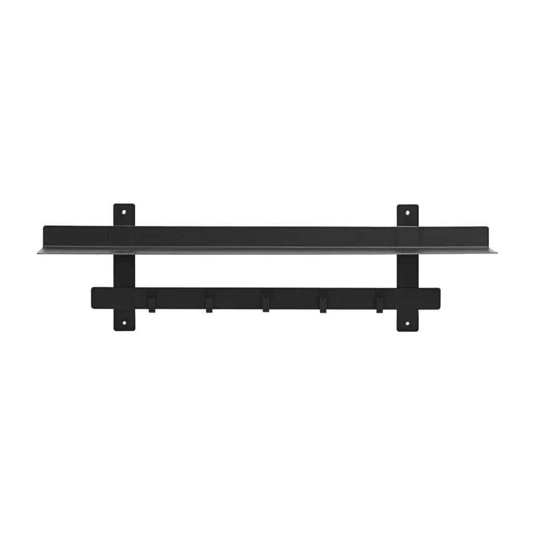 Regale & Regalsysteme^DPJ Workspace Wandregal Tag - 1 Regalboden, 5 Haken